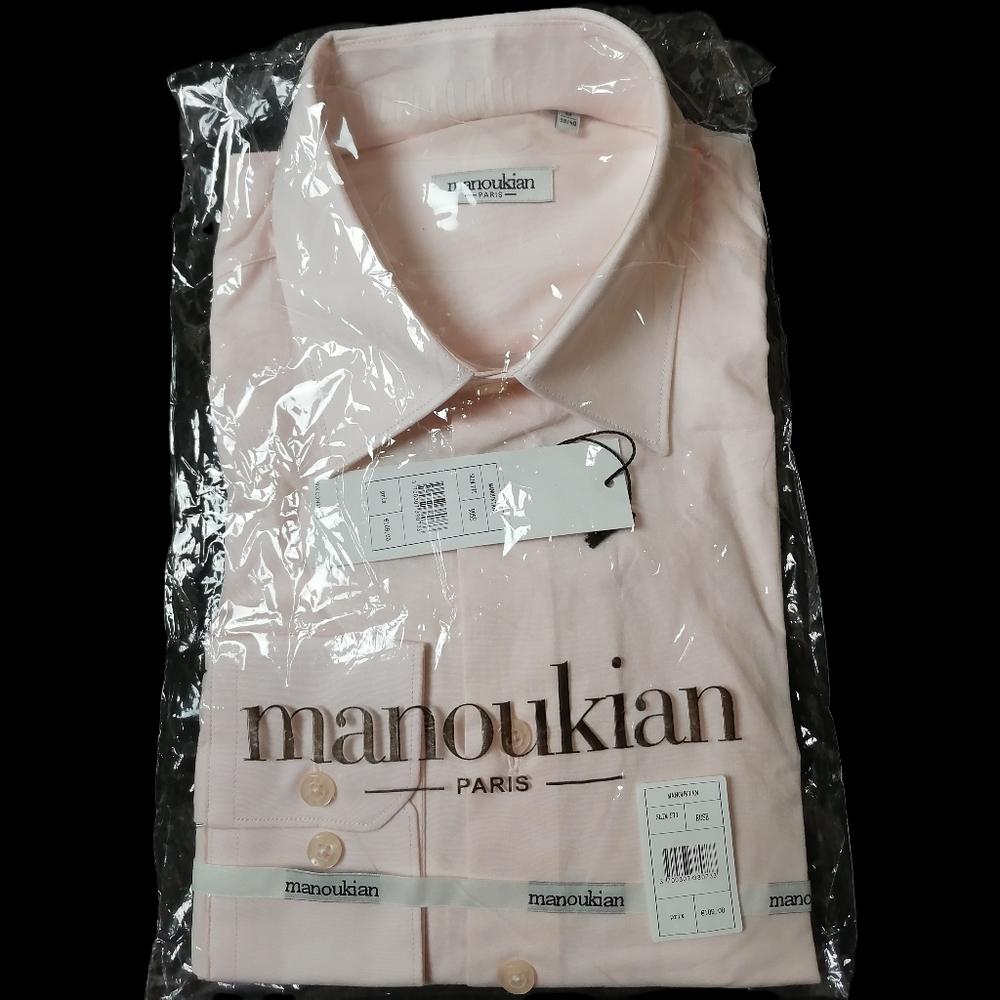 Men's rose long sleeve shirt by manoukian